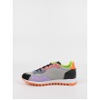 Γυναικείο Sneaker Tommy Hilfiger Wmn Track Cleat Mix Runner EN0EN01654-XIW Γκρι Υφασμα