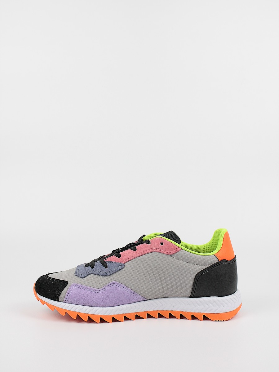 Γυναικείο Sneaker Tommy Hilfiger Wmn Track Cleat Mix Runner EN0EN01654-XIW Γκρι Υφασμα