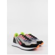 Γυναικείο Sneaker Tommy Hilfiger Wmn Track Cleat Mix Runner EN0EN01654-XIW Γκρι Υφασμα
