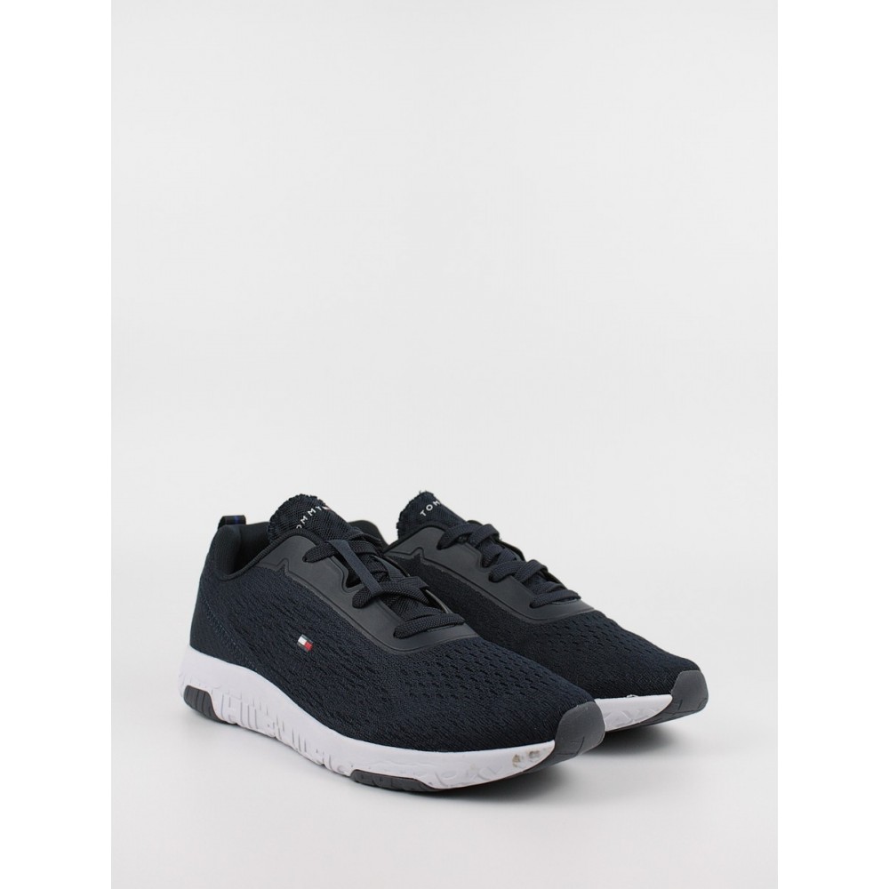 Ανδρικό Sneaker Tommy Hilfiger Lightweight Modern Mesh Runner FM0FM03900-DW5 Μπλε Υφασμα