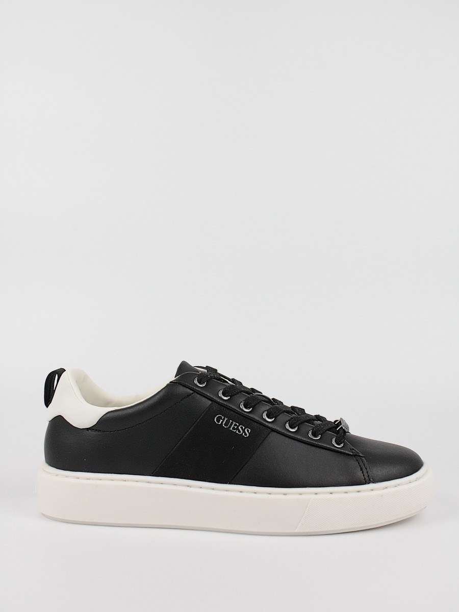 Ανδρικό Sneaker Guess Vice FM5VICLEA12 BLKW Μαύρο Δέρμα