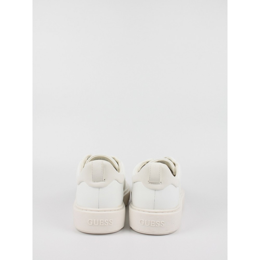 Ανδρικό Sneaker Guess Vice FM5VICLEA12 WHITE Ασπρο Δέρμα