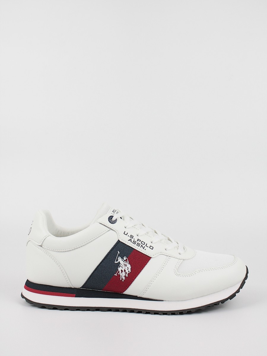 Men's Sneaker Us Polo Assn XIRIO003-WHI White Fabric-Synthetic
