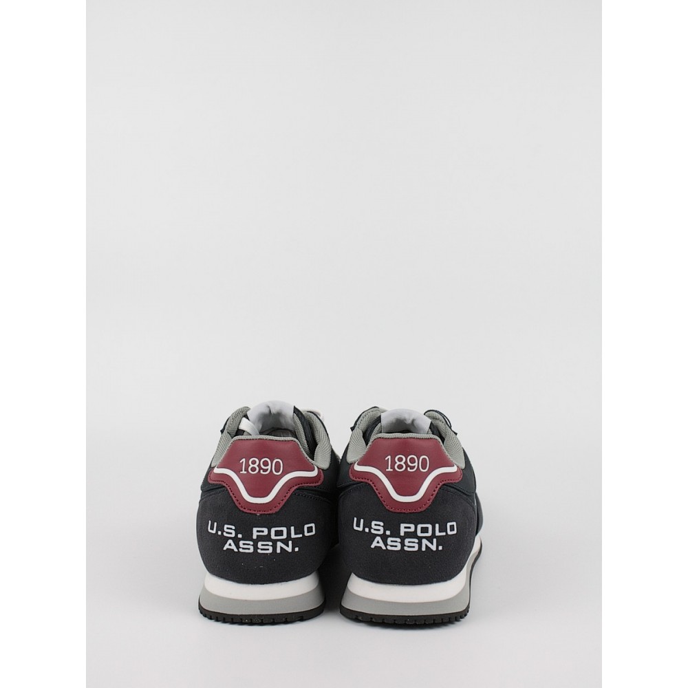 Ανδρικό Sneaker Us Polo Assn WILYS003-DBL001 Μπλέ Υφασμα-Συνθετικό