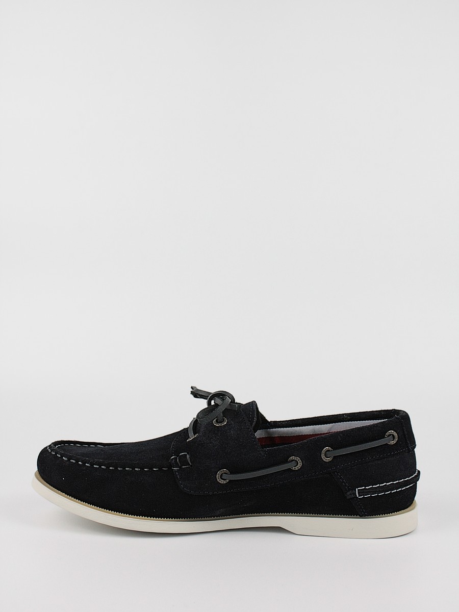 Ανδρικό Boat Tommy Hilfiger Classic Suede Boatshoes FM0FM02736-DW5 Μπλε Καστόρι