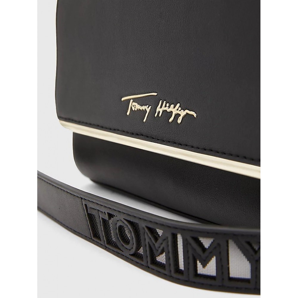 Γυναικεία Τσάντα Tommy Hilfiger Tommy Modern Bar Bag AW0AW10920-BDS Μαύρο Συνθετικό