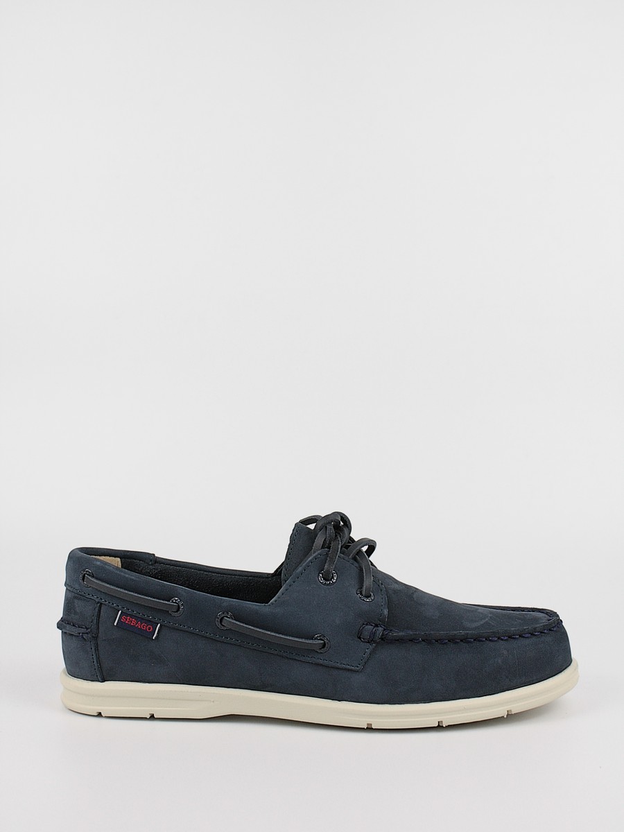 Men's Boat Sebago Naples NbkL7000HKO-908R Blue Nubuck