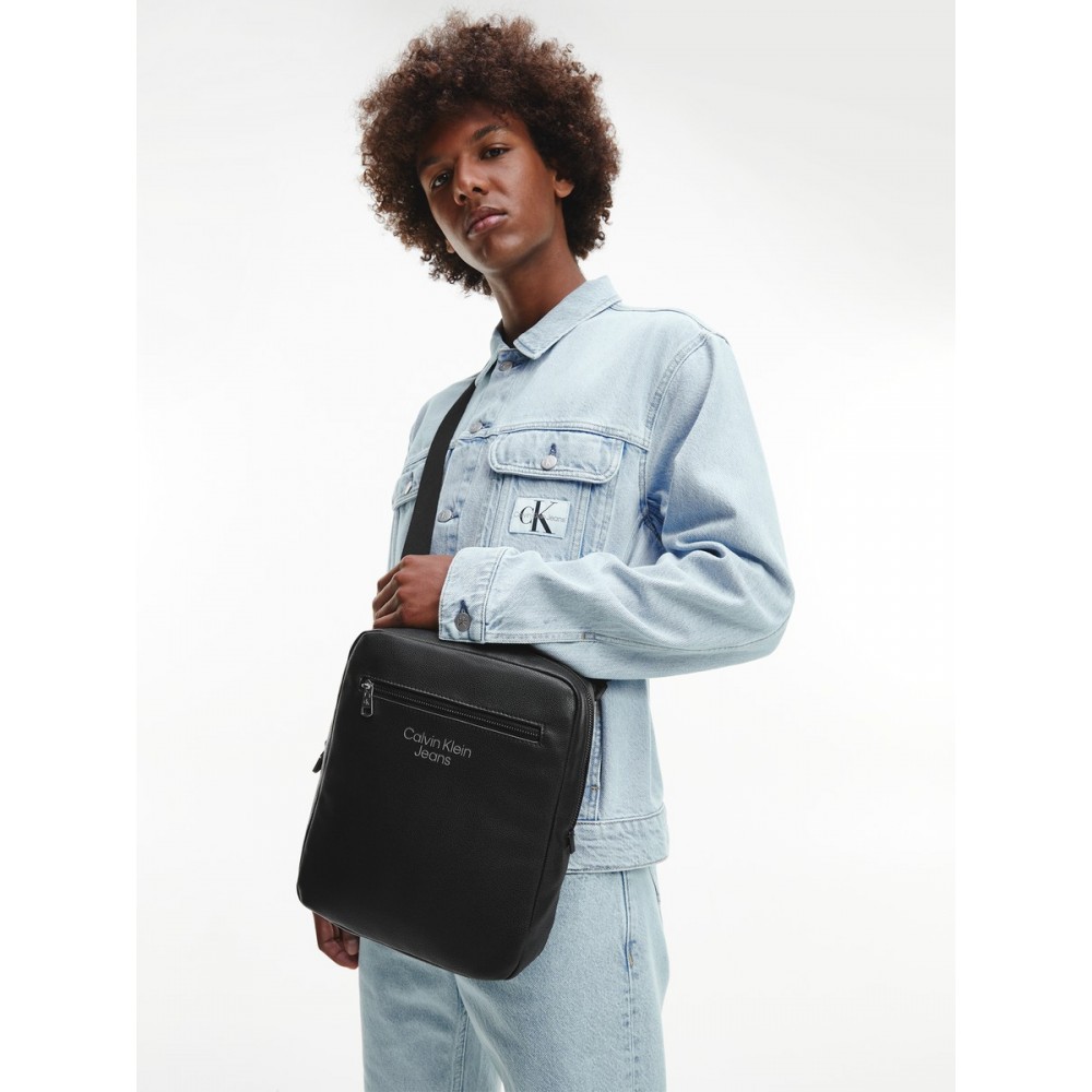 Men\'s Bag Calvin klein Micro Pebble Reporter K50K508770-BDS Black Synthetic