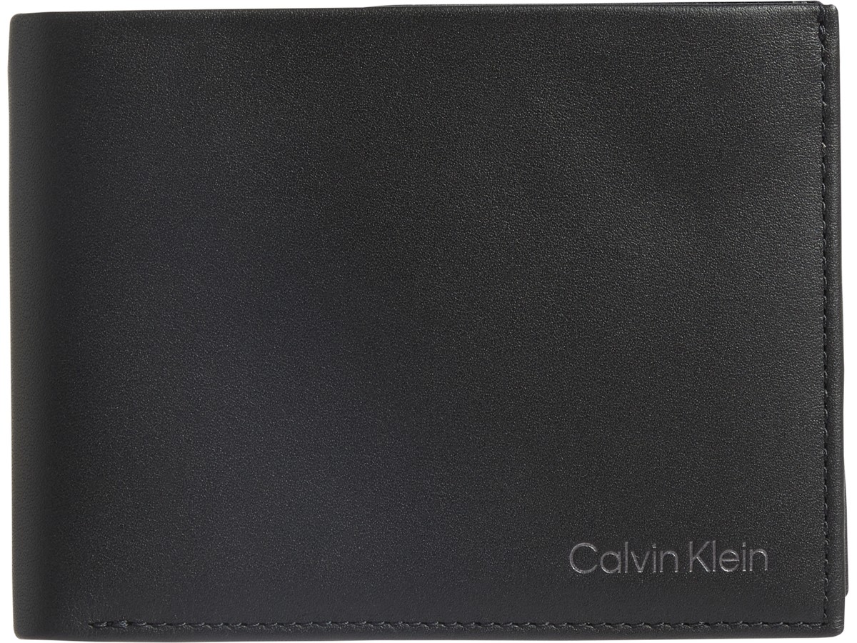 Ανδρικό Πορτοφόλι Calvin klein Ck Vital Bifold 5cc W/Coin K50K508532-BAX Μαύρο Δέρμα