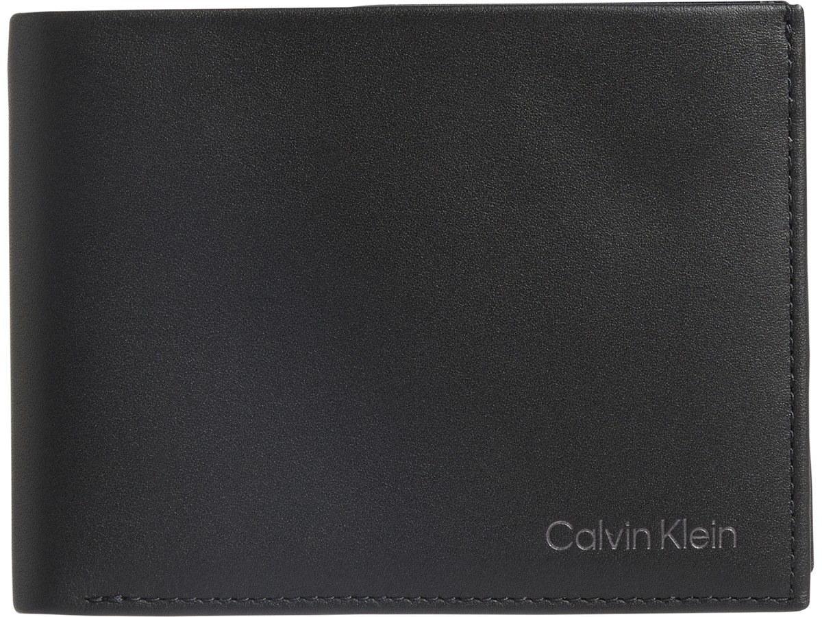 Men's Wallet Calvin klein Ck Vital Bifold 5cc W / Coin K50K508532-BAX Black Leather