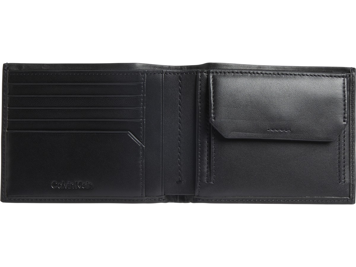 Men's Wallet Calvin klein Ck Vital Bifold 5cc W / Coin K50K508532-BAX Black Leather