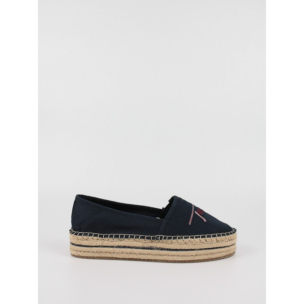 Γυναικεία Εσπντρίλια Tommy Hilfiger Tommy Signature Espadrille FW0FW06482-DW5 Μπλέ Υφασμα