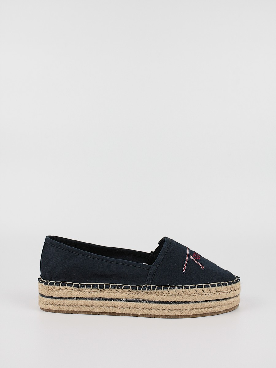 Γυναικεία Εσπντρίλια Tommy Hilfiger Tommy Signature Espadrille FW0FW06482-DW5 Μπλέ Υφασμα