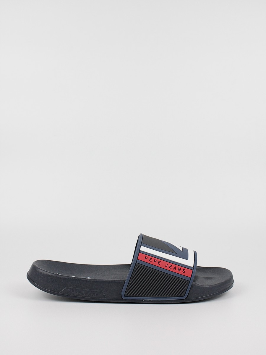 Ανδρική Σαγιονάρα Pepe Jeans London Slider Flag PMS70107-595 Μπλέ Συνθετικό