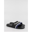 Men's Flip Flops Pepe Jeans London Slider Portobello PMS70108-999 Black Synthetic