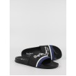 Men's Flip Flops Pepe Jeans London Slider Portobello PMS70108-999 Black Synthetic