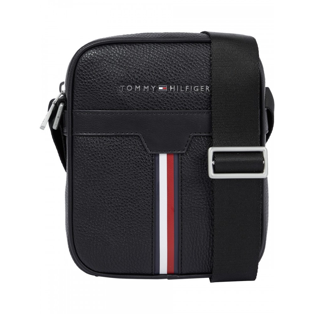 Ανδρικό Τσαντάκι Tommy Hilfiger Th Downtown Mini Reporter AM0AM08428-BDS Μαύρο Συνθετικό