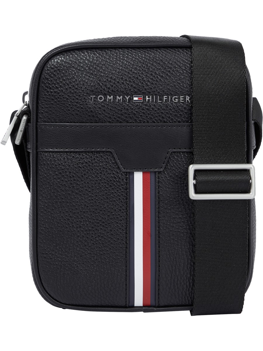 Ανδρικό Τσαντάκι Tommy Hilfiger Th Downtown Mini Reporter AM0AM08428-BDS Μαύρο Συνθετικό