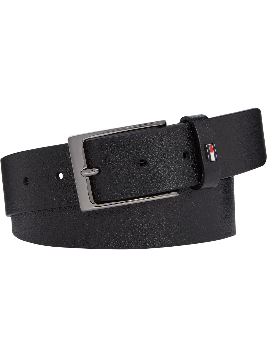 Men's Belt Tommy Hilfiger Layton Adj 3.5 AM0AM08477-BDS Black Leather