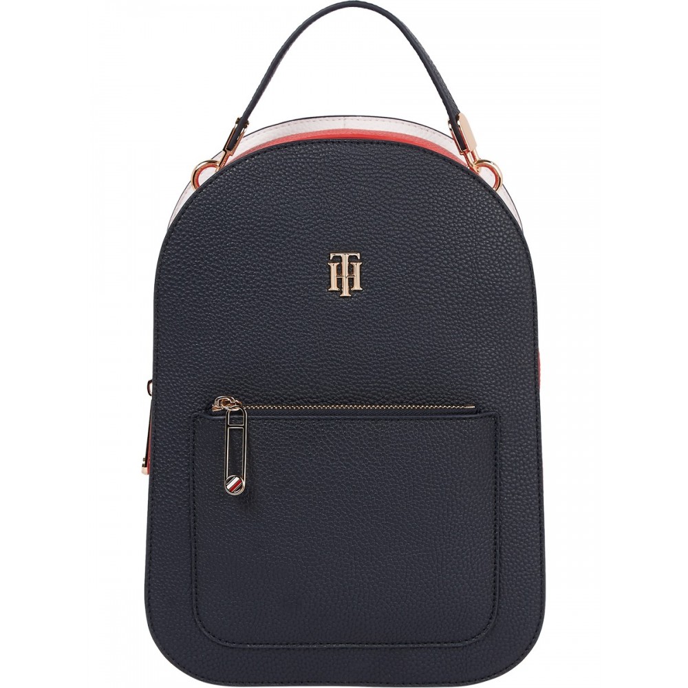Women\'s Bag Tommy Hilfiger Th Element Backpack Corp AW0AW11353-0GY Blue Synthetic