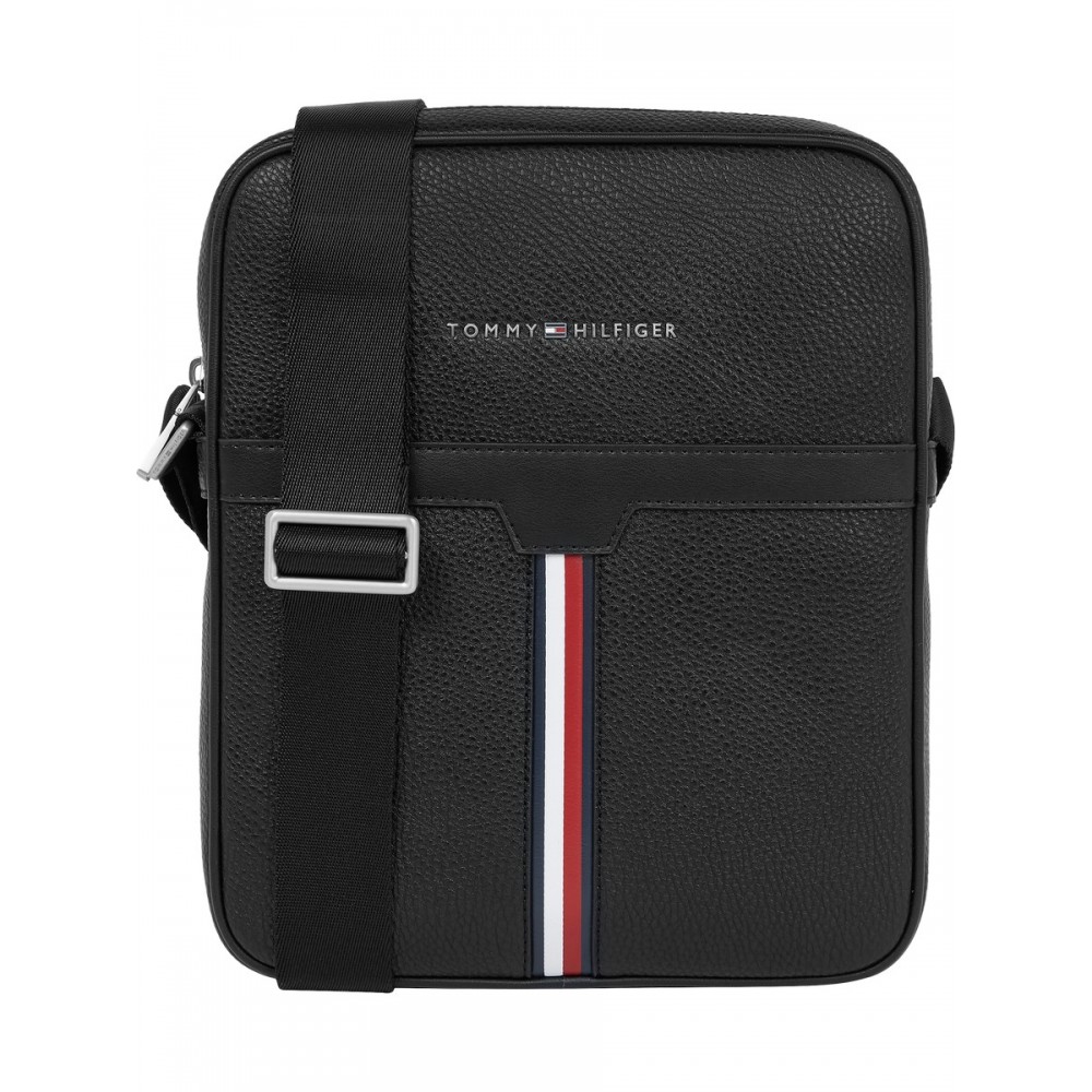 Ανδρικό Τσαντάκι Tommy Hilfiger Th Downtown Reporter AM0AM08690-BDS Μαύρο Συνθετικό