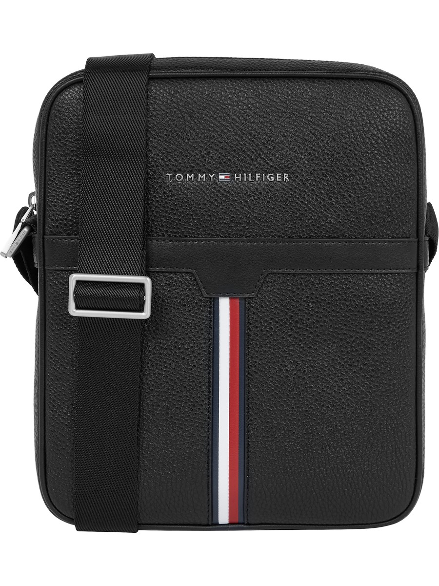 Ανδρικό Τσαντάκι Tommy Hilfiger Th Downtown Reporter AM0AM08690-BDS Μαύρο Συνθετικό