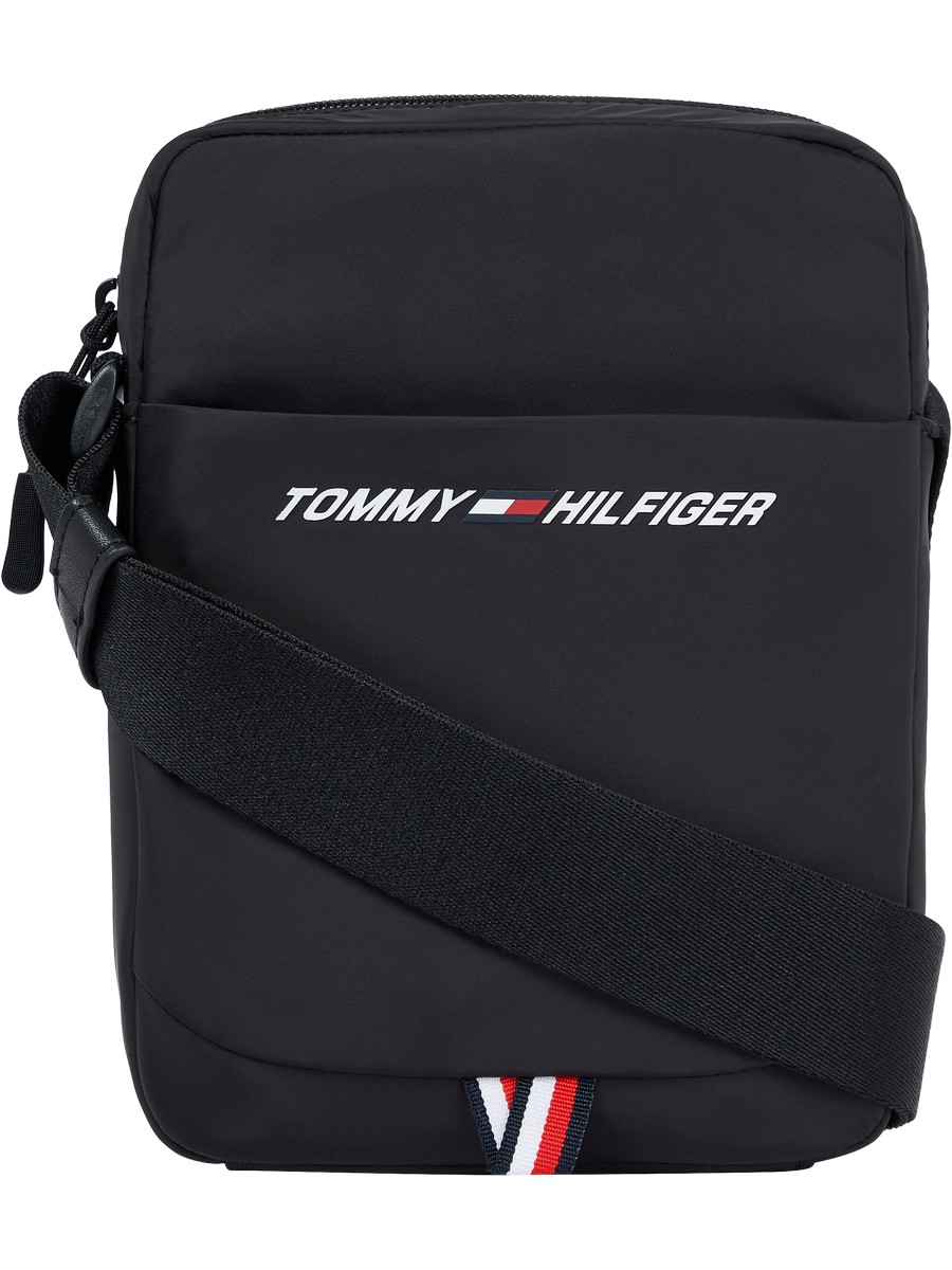 Men's Bag Tommy Hilfiger Hilfiger Sport Core M Reporter AU0AU01507-BDS Black Fabric