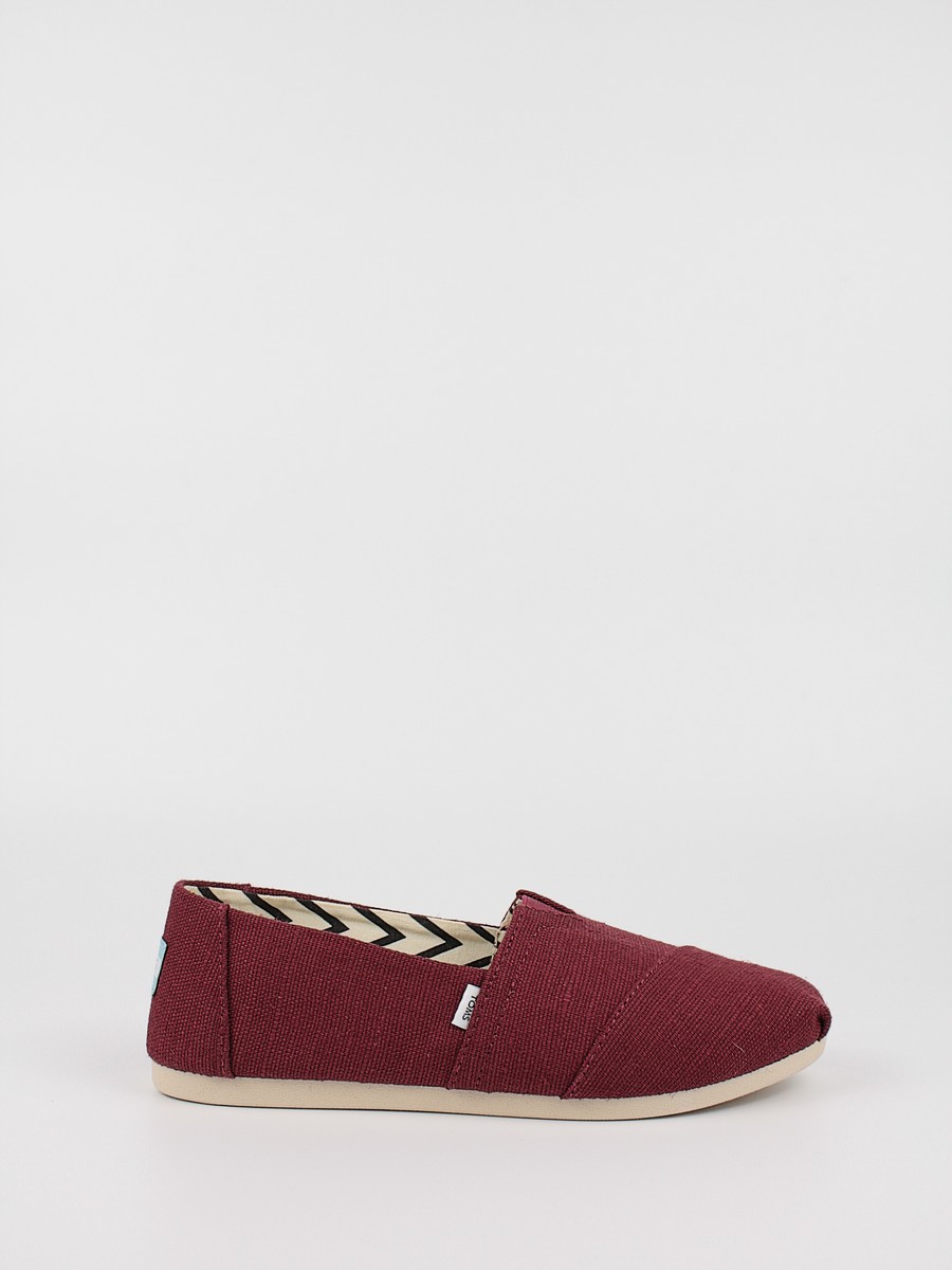 Women's Espadrilles Toms Alpargata 10017717 Bordeaux Fabric