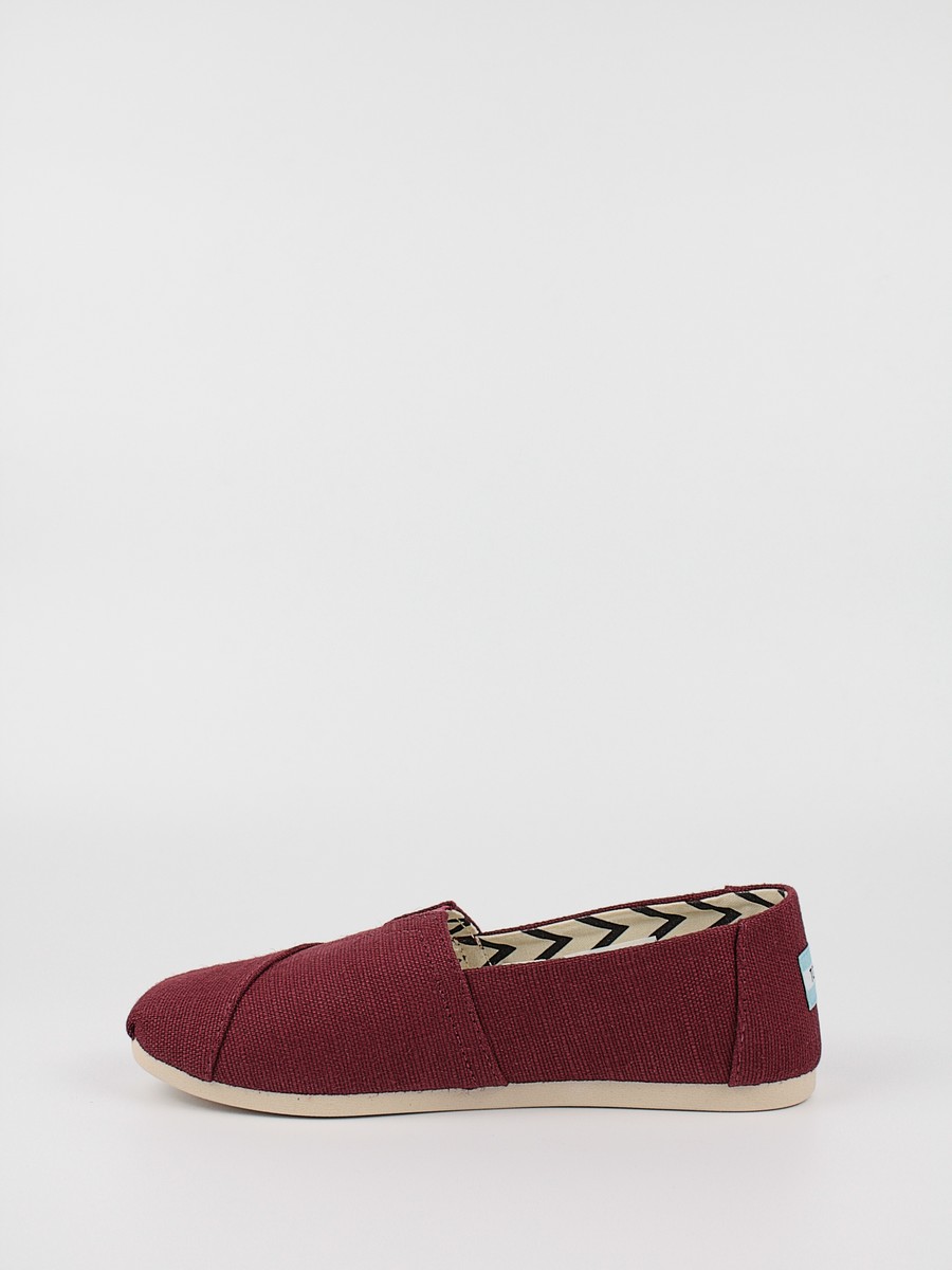 Women's Espadrilles Toms Alpargata 10017717 Bordeaux Fabric