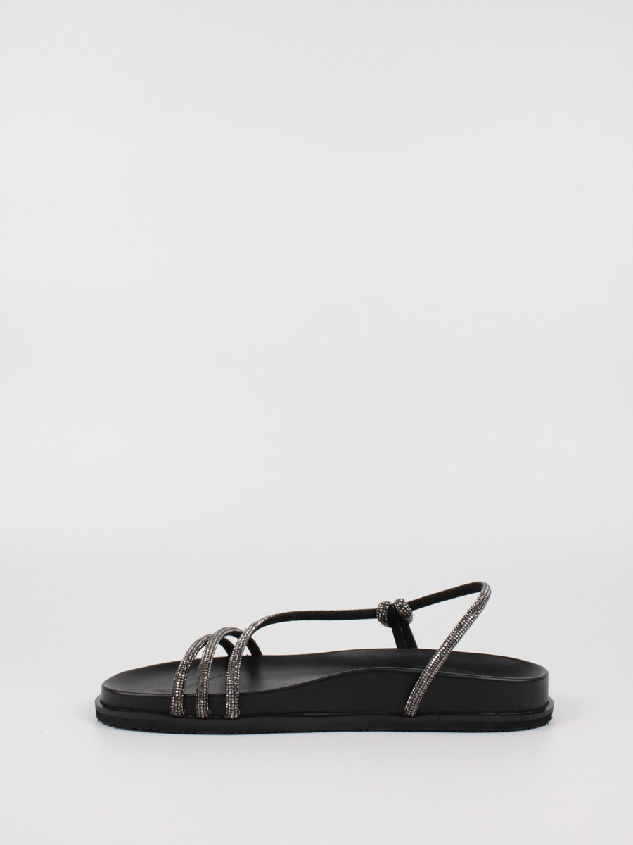 Women's Sandal Komis-Komis K16 Black Leather