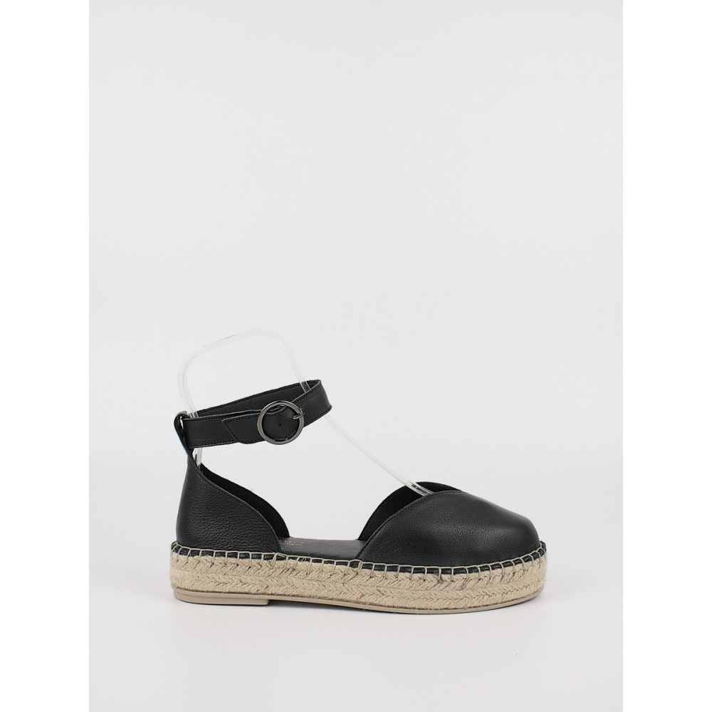 Women\'s Espadrilles Komis-Komis K58 Black Leather