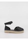 Women's Espadrilles Komis-Komis K58 Black Leather