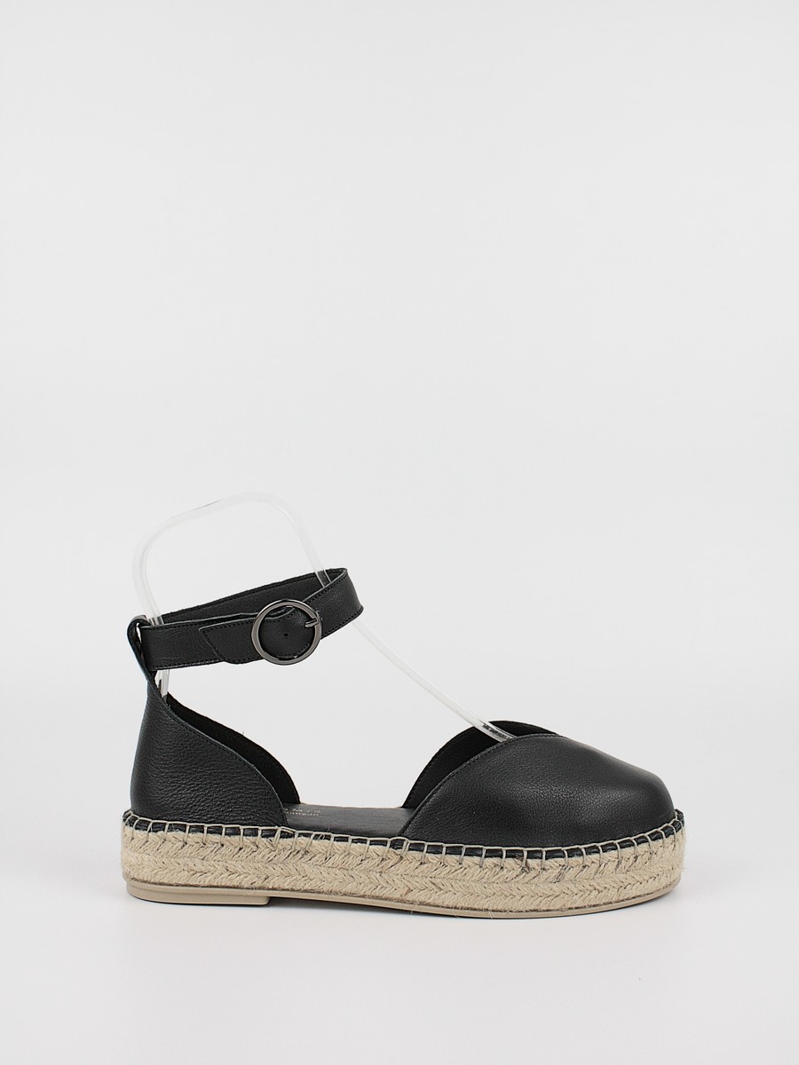 Women's Espadrilles Komis-Komis K58 Black Leather