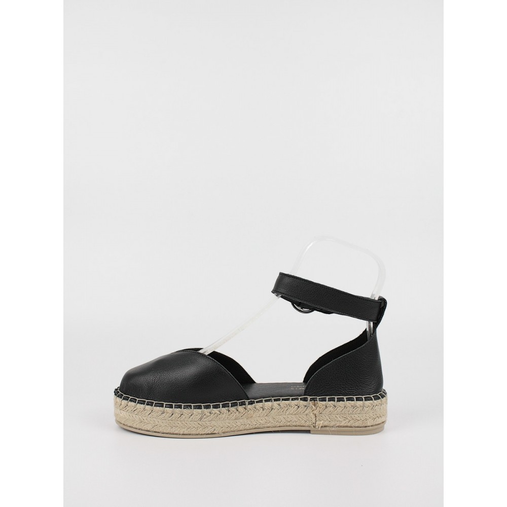 Women\'s Espadrilles Komis-Komis K58 Black Leather