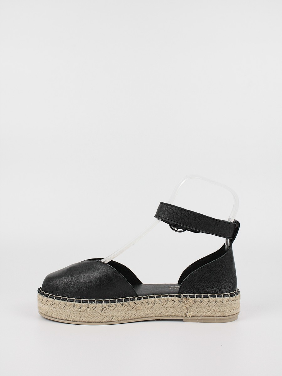 Women's Espadrilles Komis-Komis K58 Black Leather