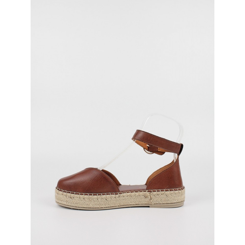 Women\'s Espadrilles Komis-Komis K58 Brown Leather