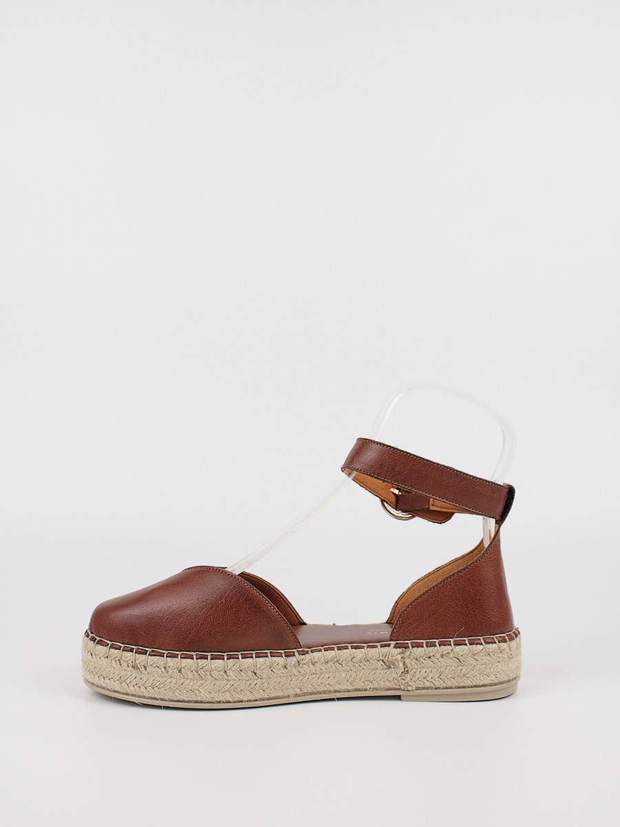 Women's Espadrilles Komis-Komis K58 Brown Leather