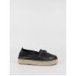 Women\'s Espadrilles Moc Komis-Komis K55 Black Leather