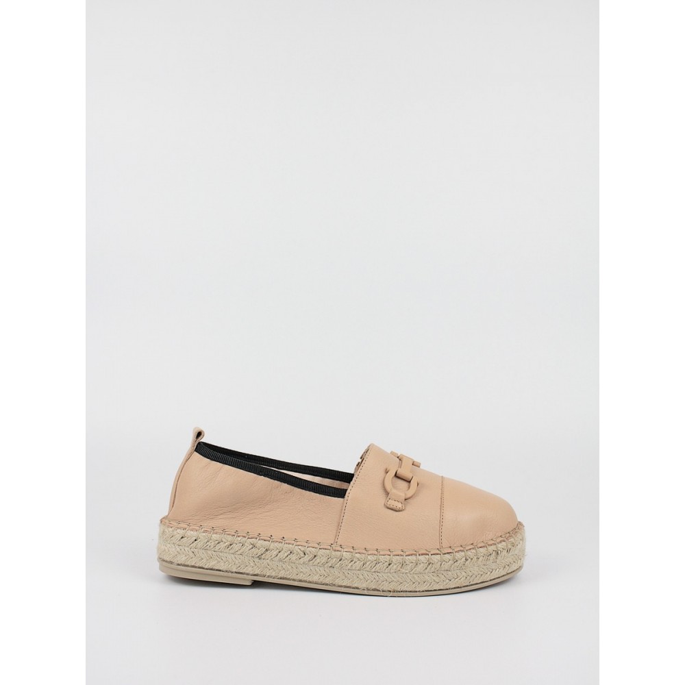 Women\'s Espadrilles Moc Komis-Komis K55 Biege Leather