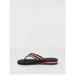 Γυναικεία Σαγιονάρα Tommy Hilfiger Shiny Touches FlatBeach Sandal FW0FW06424-DW5 Μπλέ Υφασμα