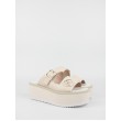 Women Sandal Liu Jo Aba 08 LJ0SHSA2001P0102 Beige Leather