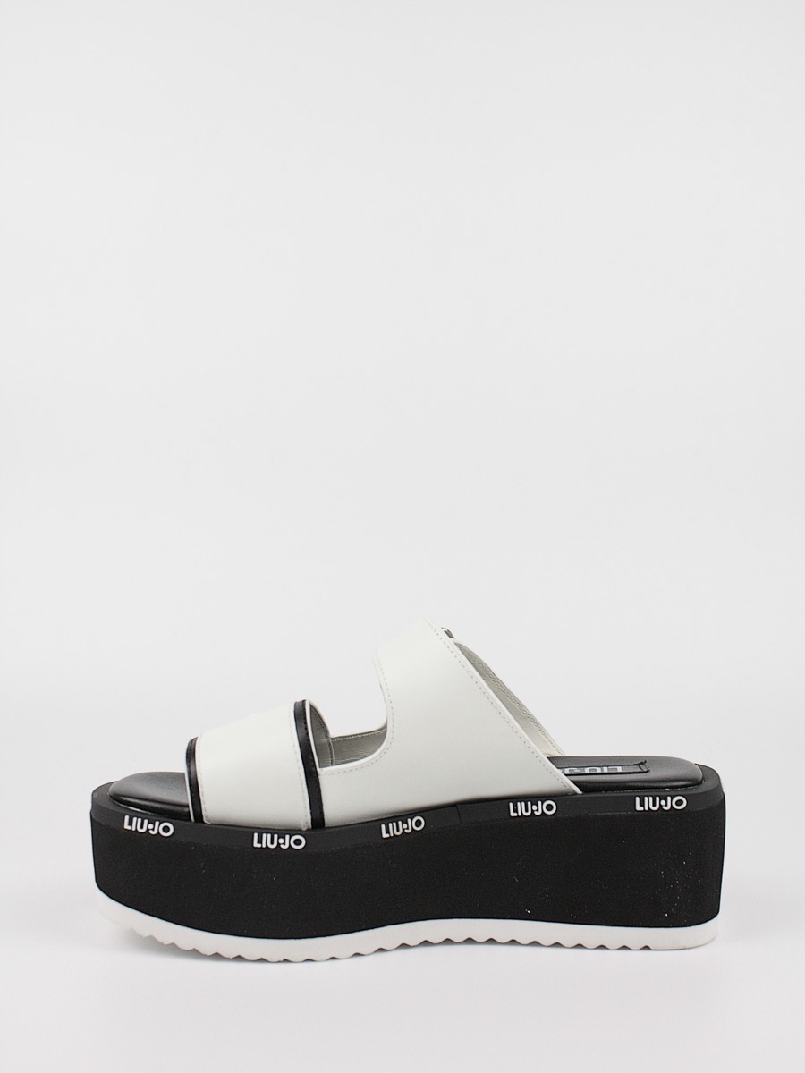 Women Sandal Liu Jo Aba 08 LJ0SHSA2001P0102 White Leather