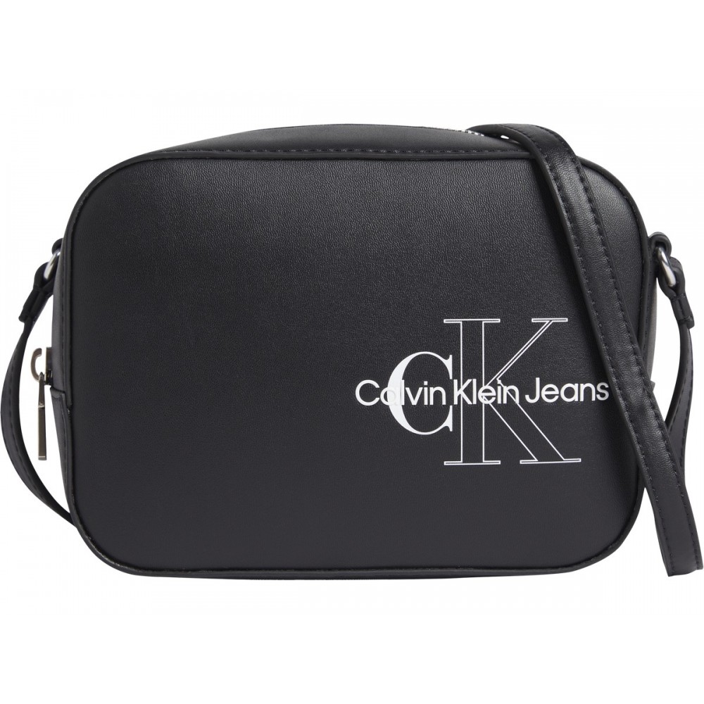 Women\'s Crossbody Calvin klein Sculpted Camera Bag Two Tone K60K609312-BDS Black Synthetic