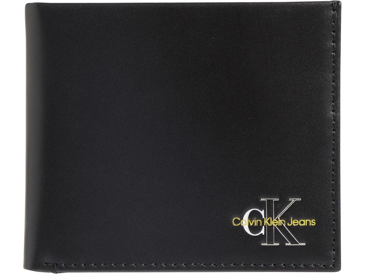 Ανδρικό Πορτοφόλι Calvin klein Ck Three Tone Bifold W/Coin K50K508937-BDS Μαύρο Δέρμα