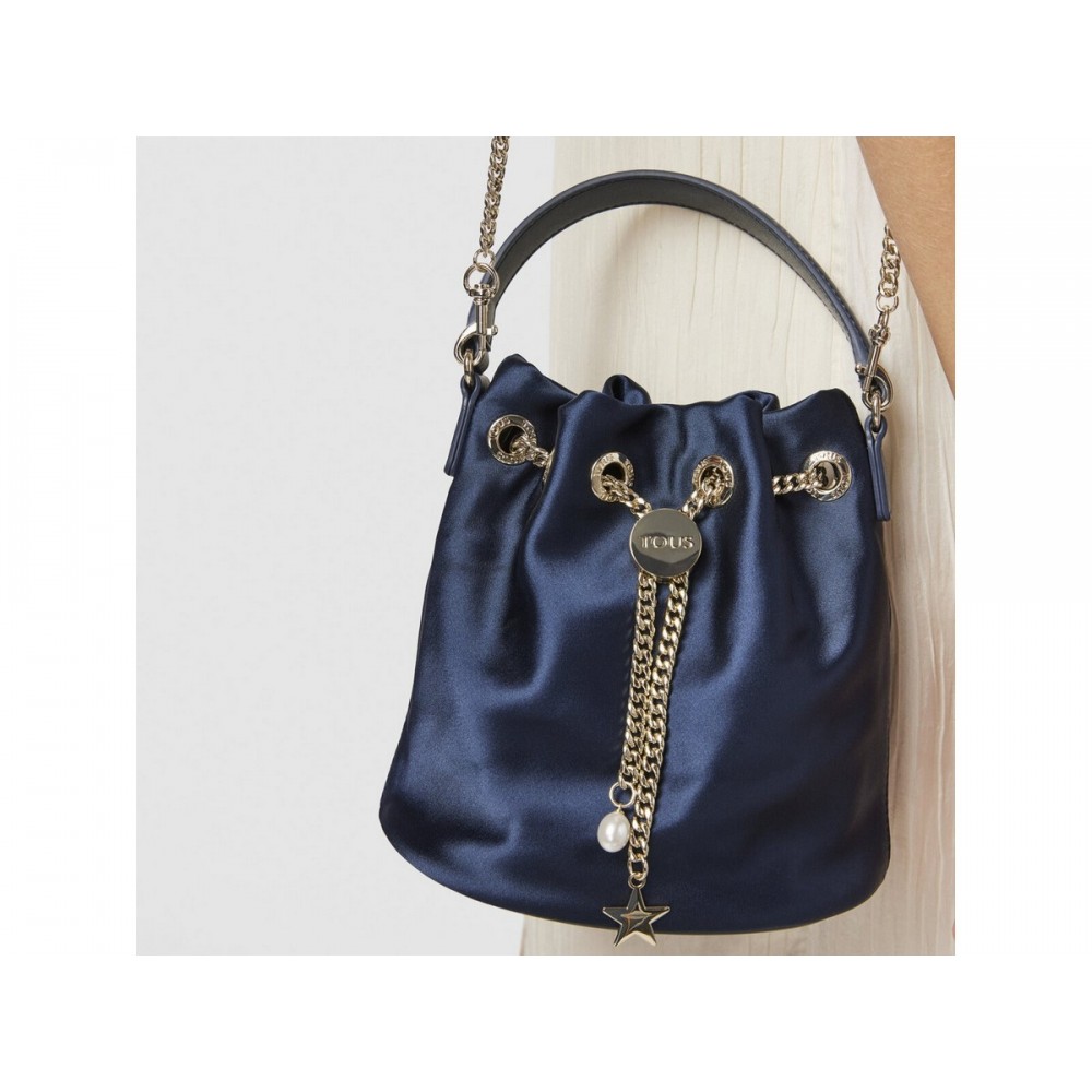 Women Bag Tous Bandolera T Magic 2001713133 Blue Saten