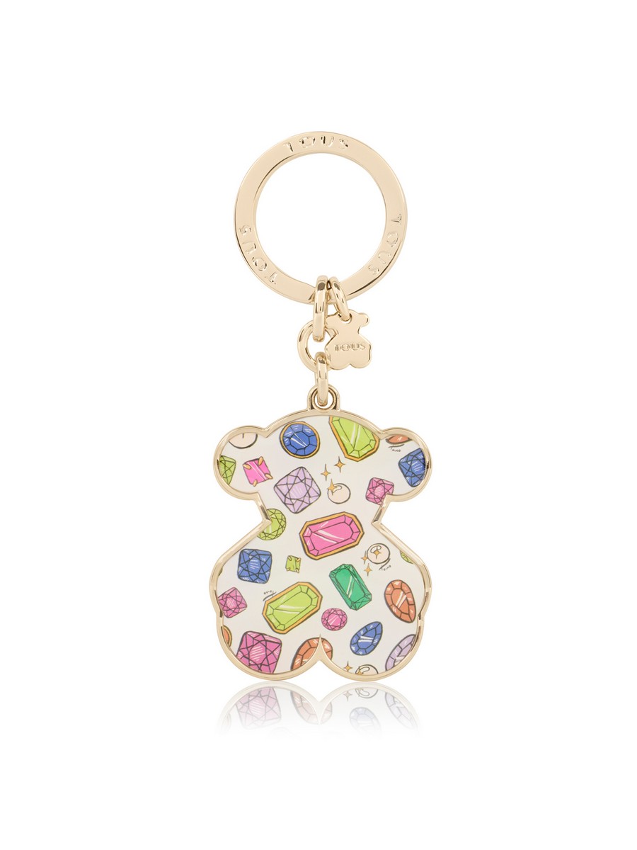 Keychain Tous Llaveros Oso Gems Multi 2001710559 Colorful Metal