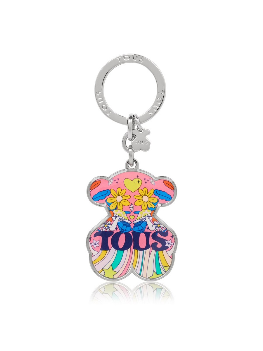 Keychain Tous Llaveros Oso Magic Flowers 2001710613 Colorful Metal