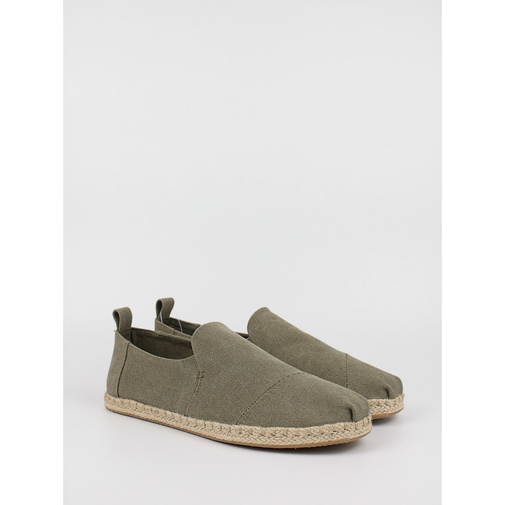 Men\'s Espadrilles Toms Deconstructed Alpargata 10011624 Olive Canvas