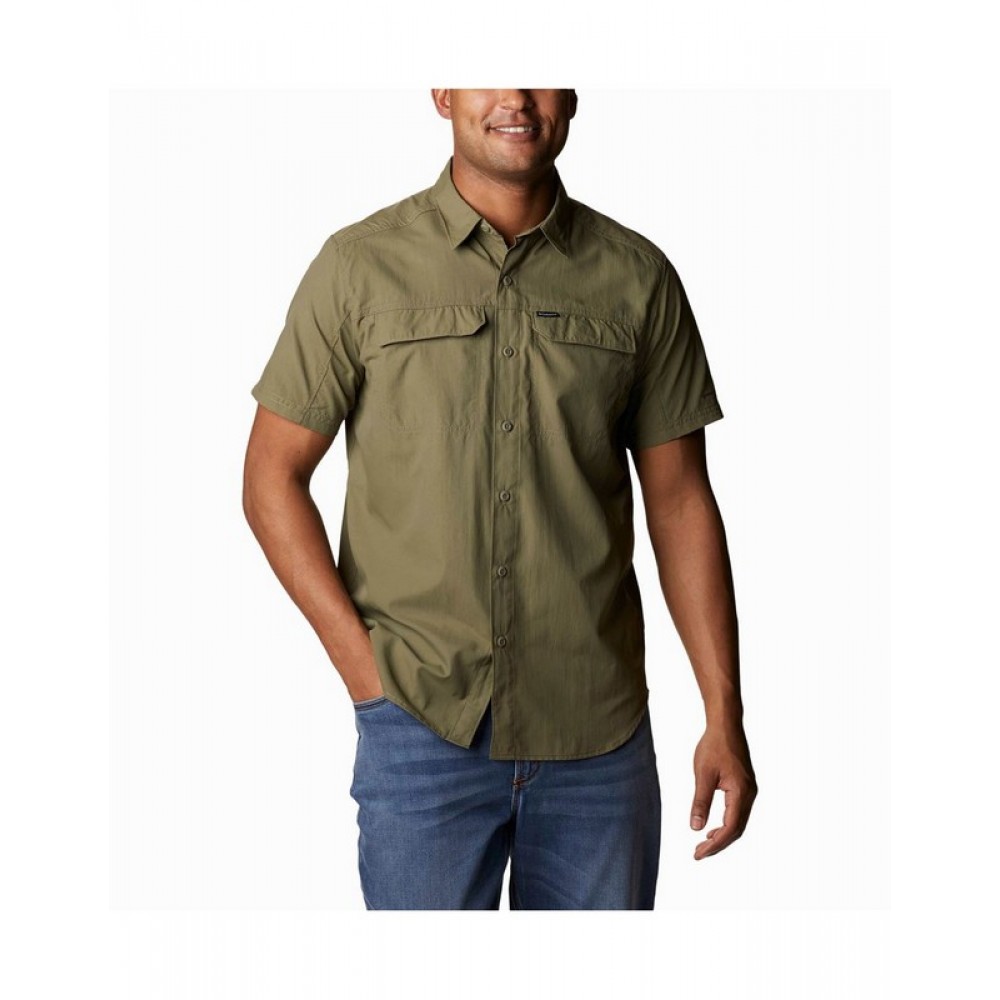 Ανδρικό Πουκάμισο Columbia Silver Ridge II Short Sleeve 1838885-398 Χακί Υφασμα