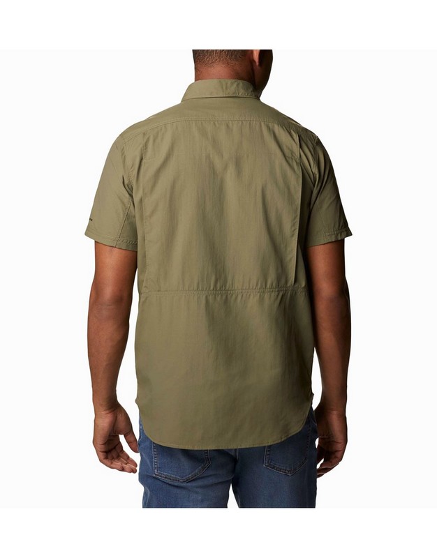 Ανδρικό Πουκάμισο Columbia Silver Ridge II Short Sleeve 1838885-398 Χακί Υφασμα